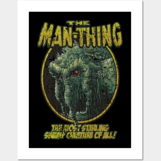 The Man Thing 70S - VINTAGE RETRO STYLE Posters and Art